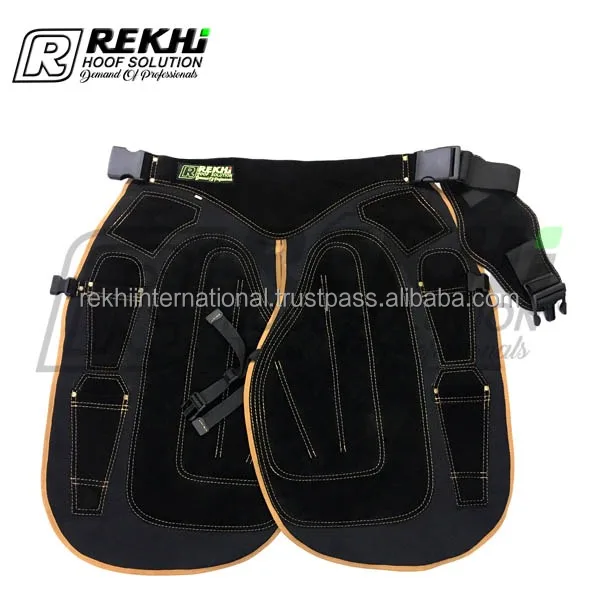 75 CM Farrier Aprons Leather Chaps Suede Leather Canvas Anti-Sweat Mesh Lining 29Inches 
