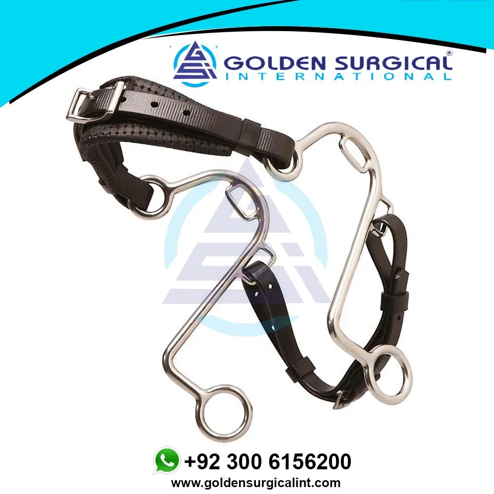 S Hackamore Dual Chin Comfort Snaffle Factory Wholesale Custom Mouth