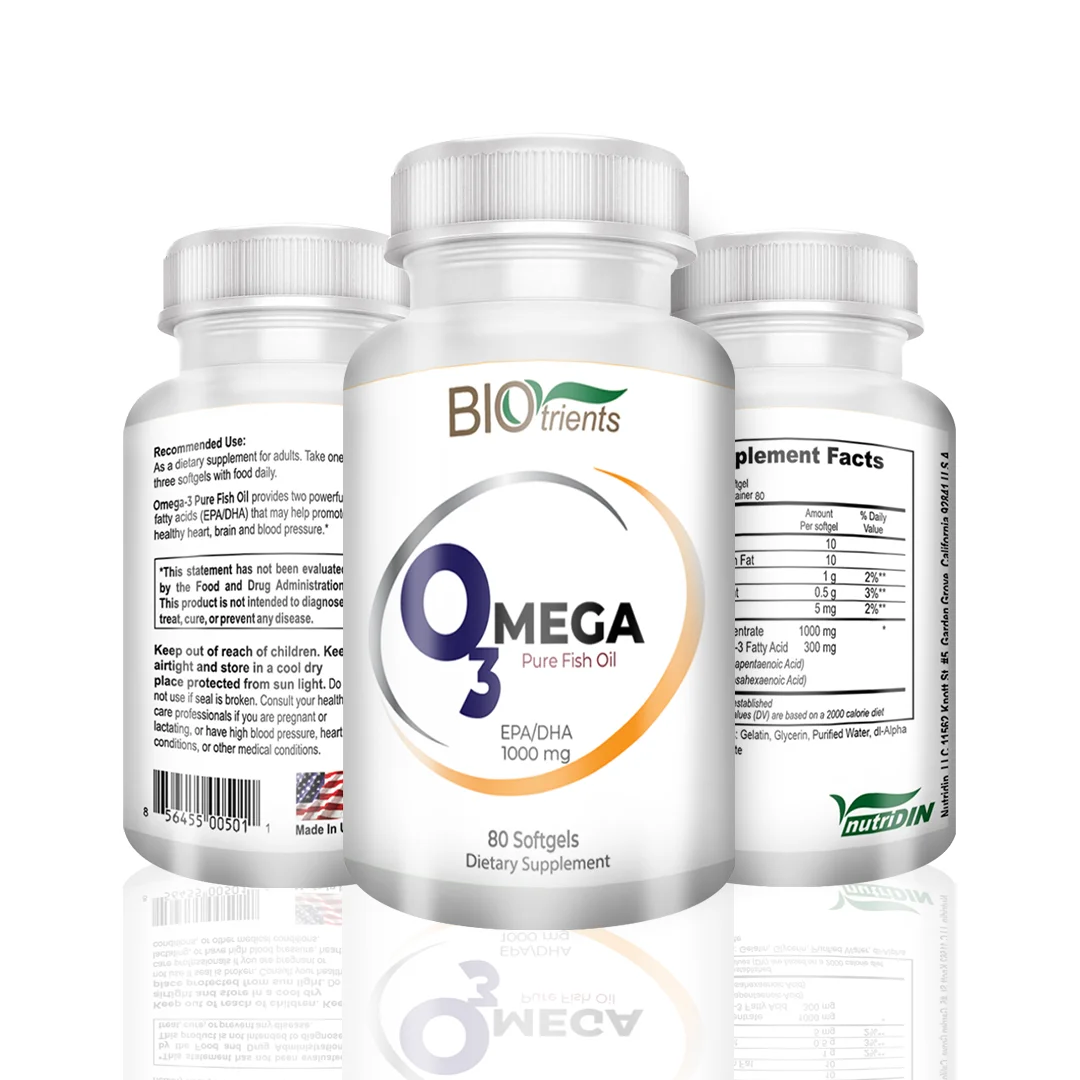 Deep Sea Fish Oil Capsules Omega 3 Health Supplement Offers Fish Oil