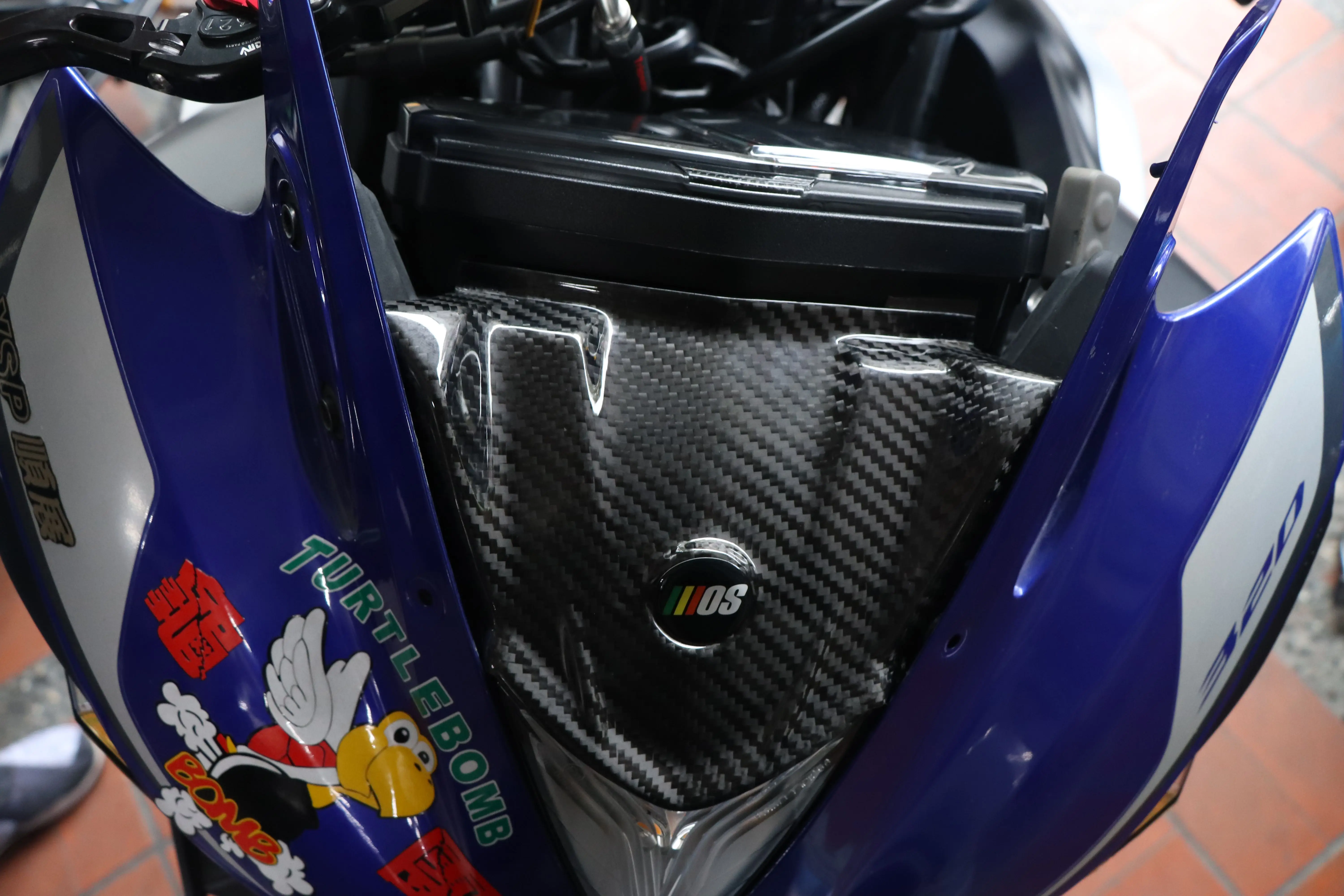 MOS углеродного волокна очки-Нижняя крышка для мотоциклу Yamaha YZF-R3 YZF-R25 2015-2018