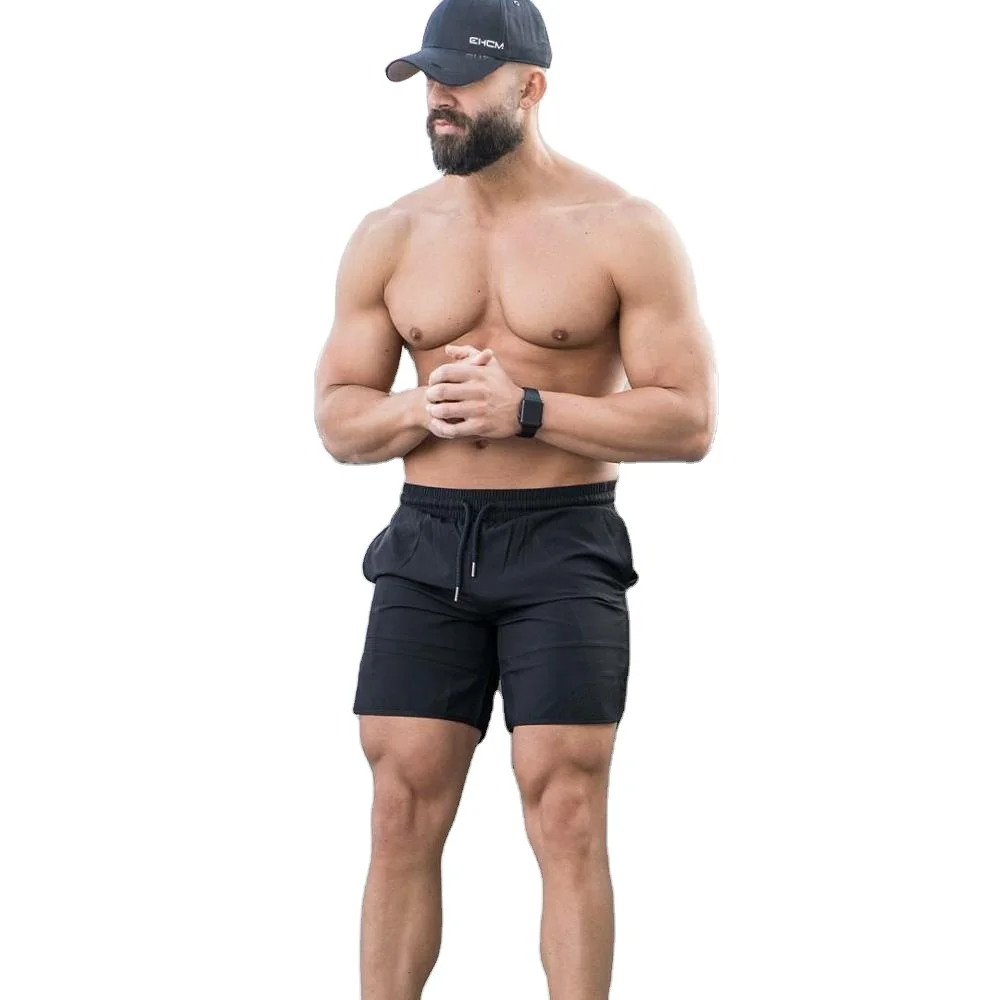 Men Sports Training Bodybuilding Summer Shorts Workout Fitness Letter Short Pant