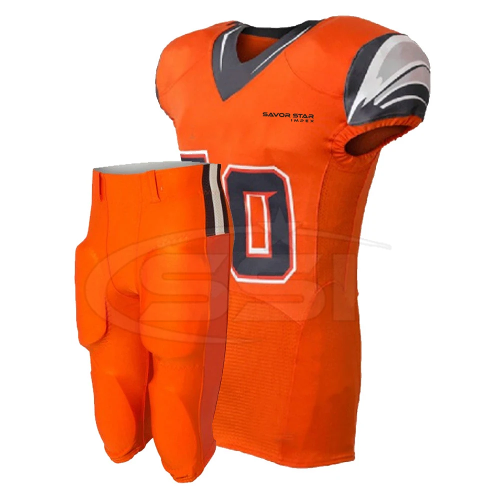 Civic Sports offers full customization of American football uniforms.  Customize your professional, semi-pro, high school or little league football.  American Football jersey,t-shirt sport design template.uniform front and  back.Civic Sports offer a wide