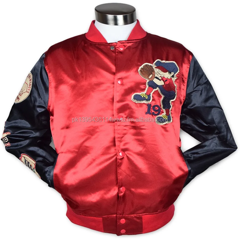 custom satin baseball jackets