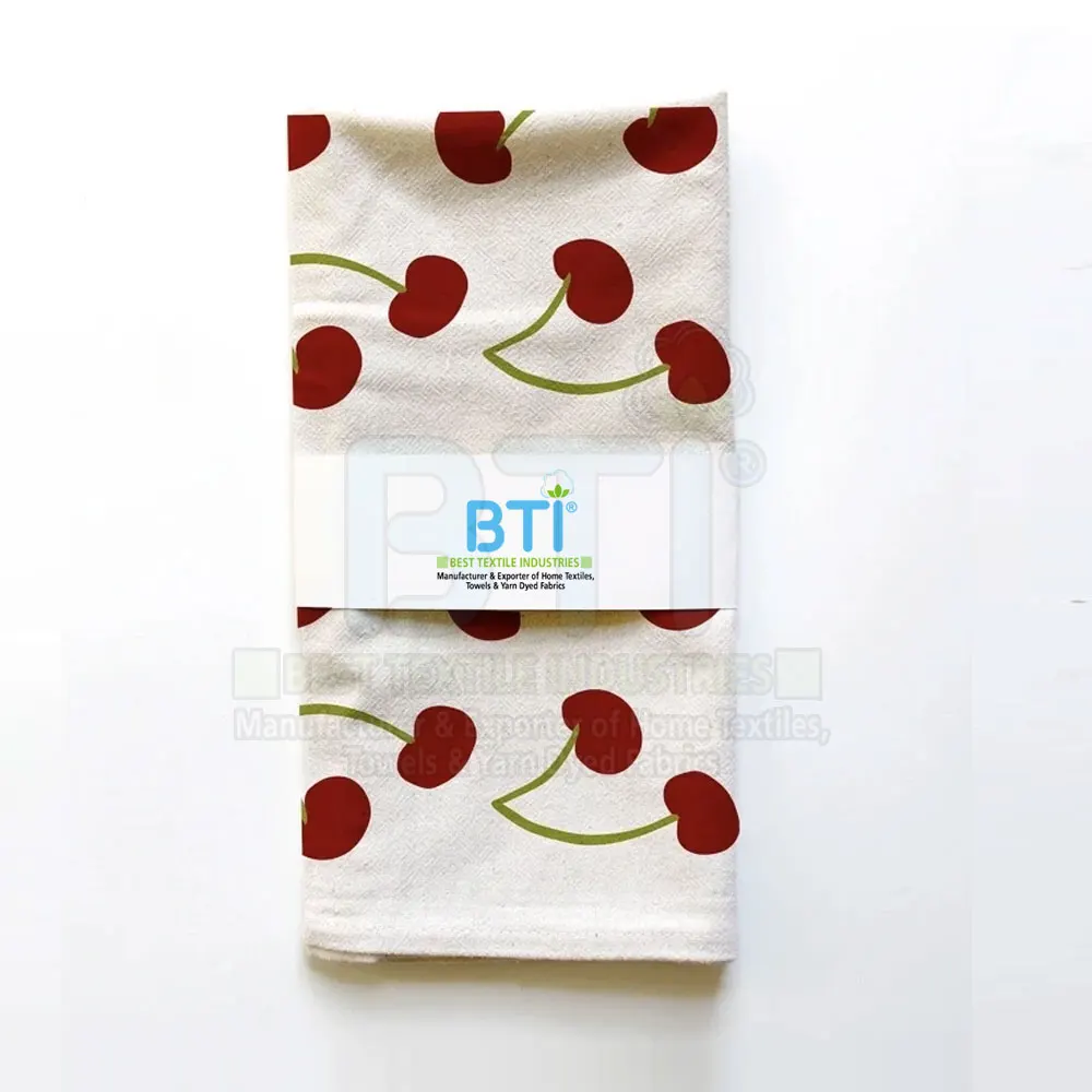 Wholesale Custom Digital Screenprinted Kitchen Towels 100 Cotton Tea