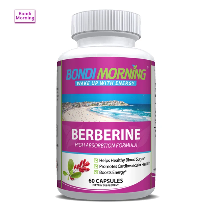 Высококачественные капсулы Berberine HCL для поддержания уровня сахара в крови