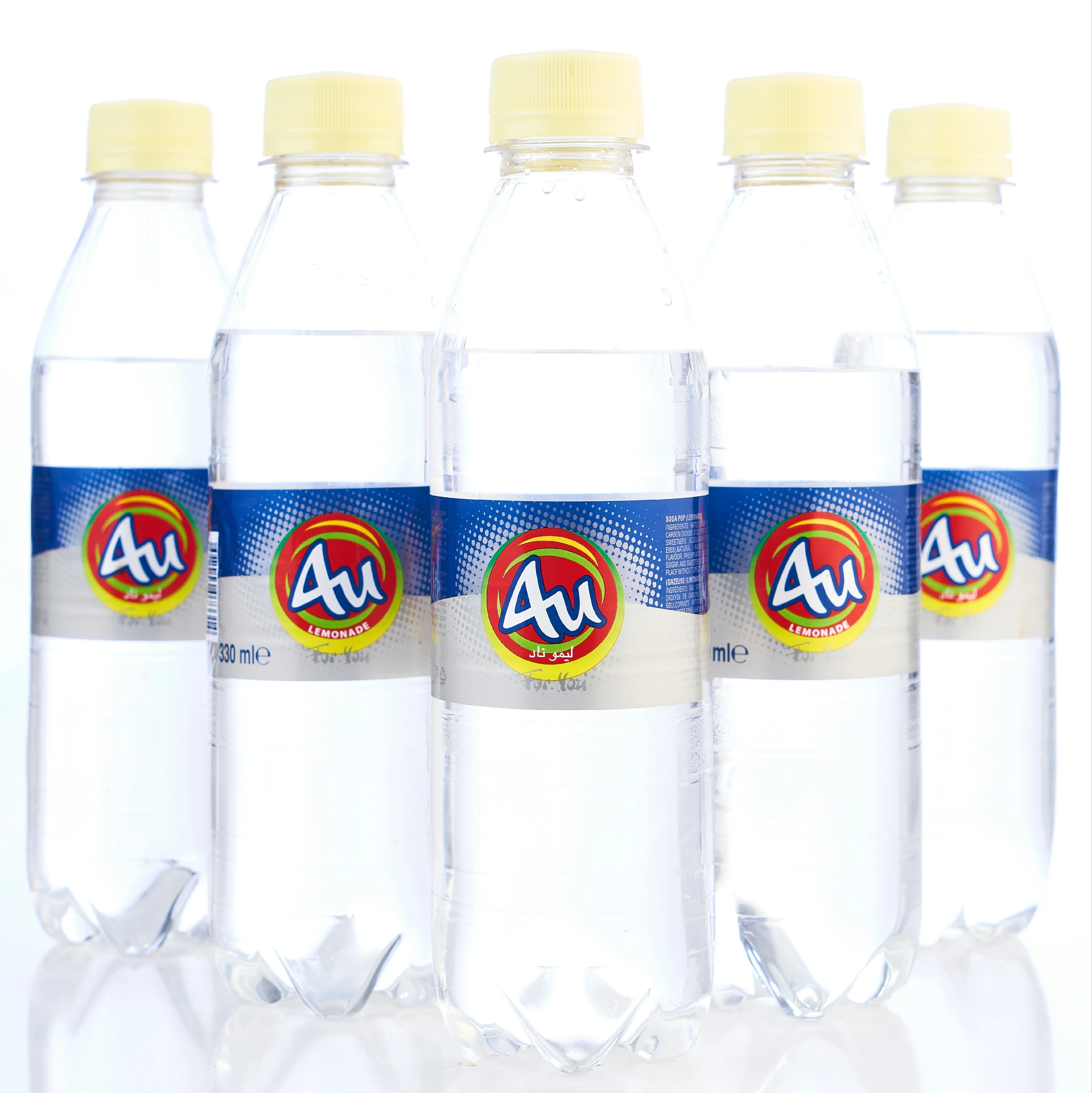 330 Ml 4u Plain Soda Lemonade Gazeuse Sparkling Fresh Bottled