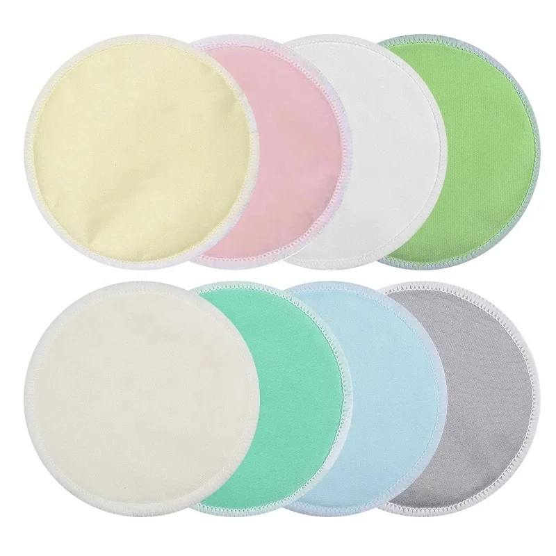 Bamboo Nursing Breast Pads 14 Pack Washable Pads With Laundry Bag Super