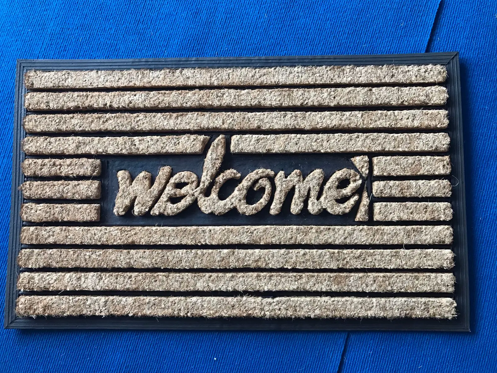 Latest Designed Rubber Backed Brush Door Mats / Rubber Floor Mat At Low