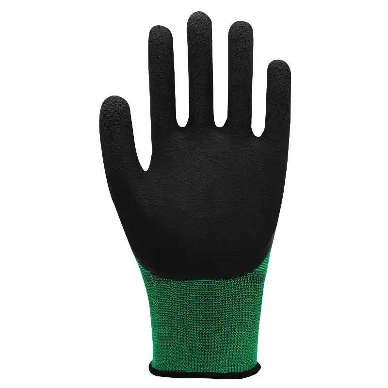 Oem Latex Garden Glove Cotton Knitted Working Palm Latex Coated Gloves