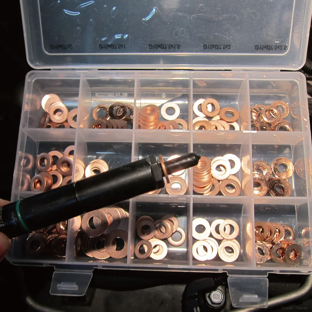 
 150 шт. медное уплотнительное кольцо, прокладка, шайба, отстойник для инструментов, фурнитура, аксессуары  