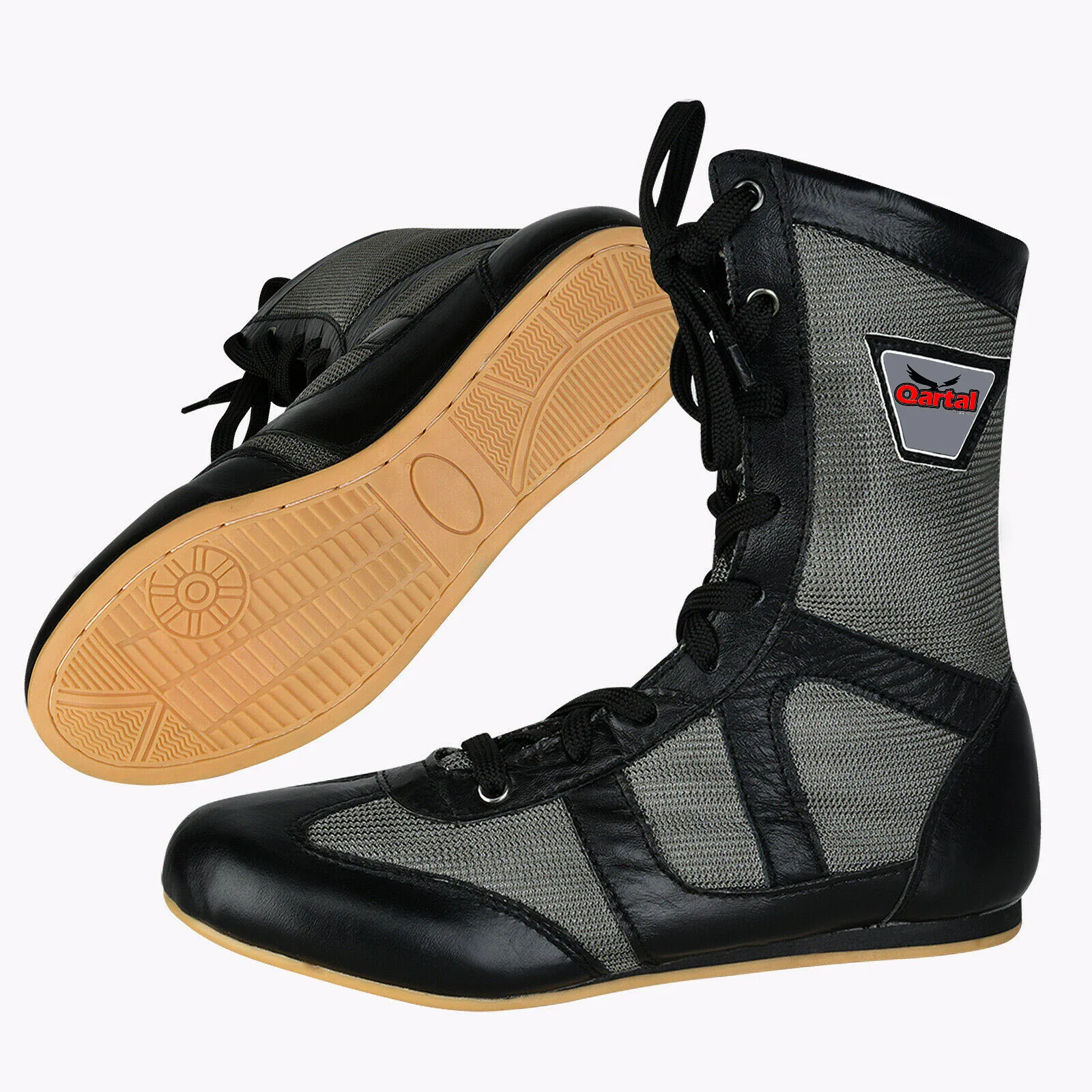 Индивидуальная длинная обувь для бокса из высококачественной искусственной кожи