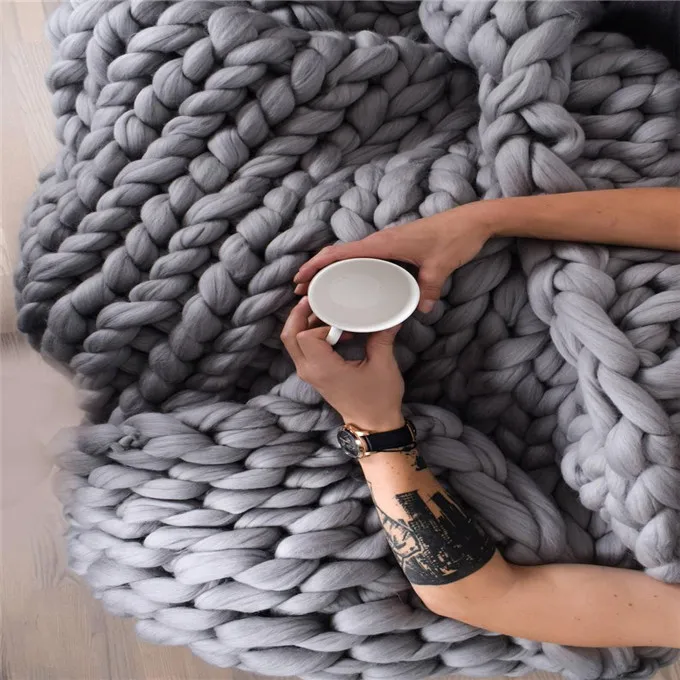 New Best W5766 Chunky Knit 100 Merino Wool Home Decor Throw Blanket Buy Home Decor Throw Blanket 100 Merino Wool Blanket Chunky Knit Blanket Product On Alibaba Com