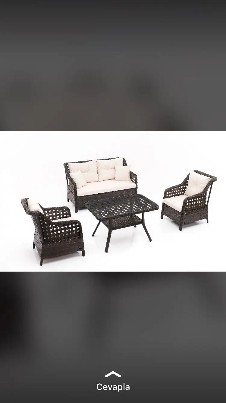 Big Campaign! Wholesale Wicker Furniture Drawar Made InTurkey Rattan Set Modern Outdoor Style Hotel Entry Use Customized Colors