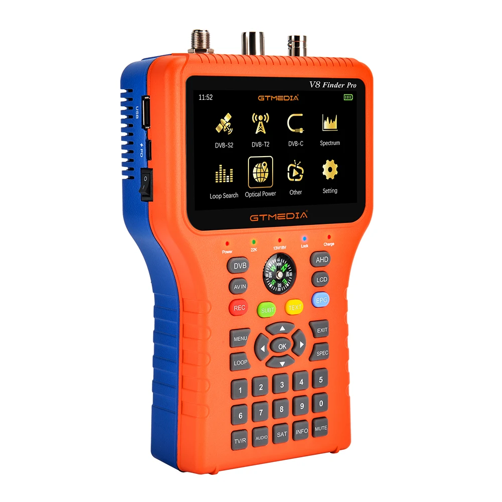 GTmedia V8 Finder DVB-S2 DVB-T2 DVB-C AHD спутниковый finder метр лучше satlink ws-6933 6906 6980 5150 gtemdia V8 Finder Pro