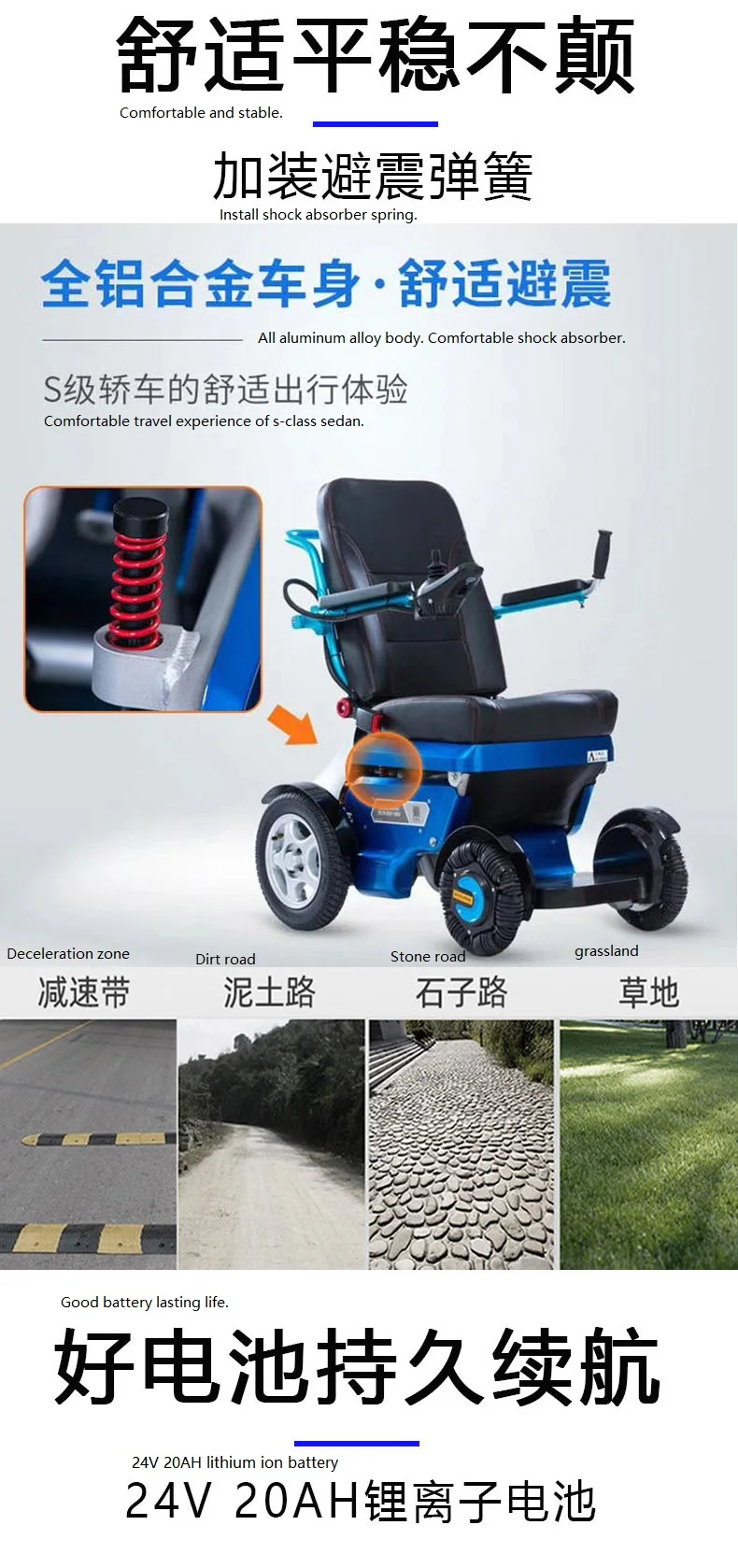 New Trending  manufacturer direct sell lying reclining standing electric wheelchair for elder and disabled people details