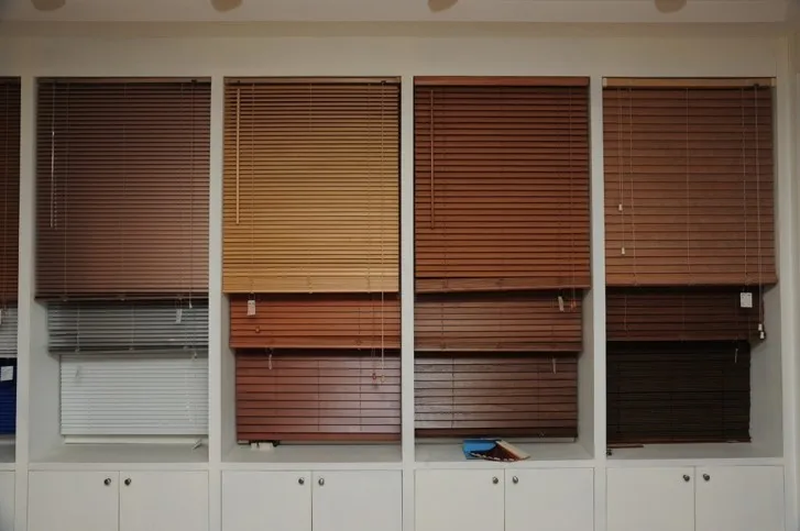 Manual Fauxwood Venetian Blind Motor Pvc Wood Horizontal Blind - Buy ...