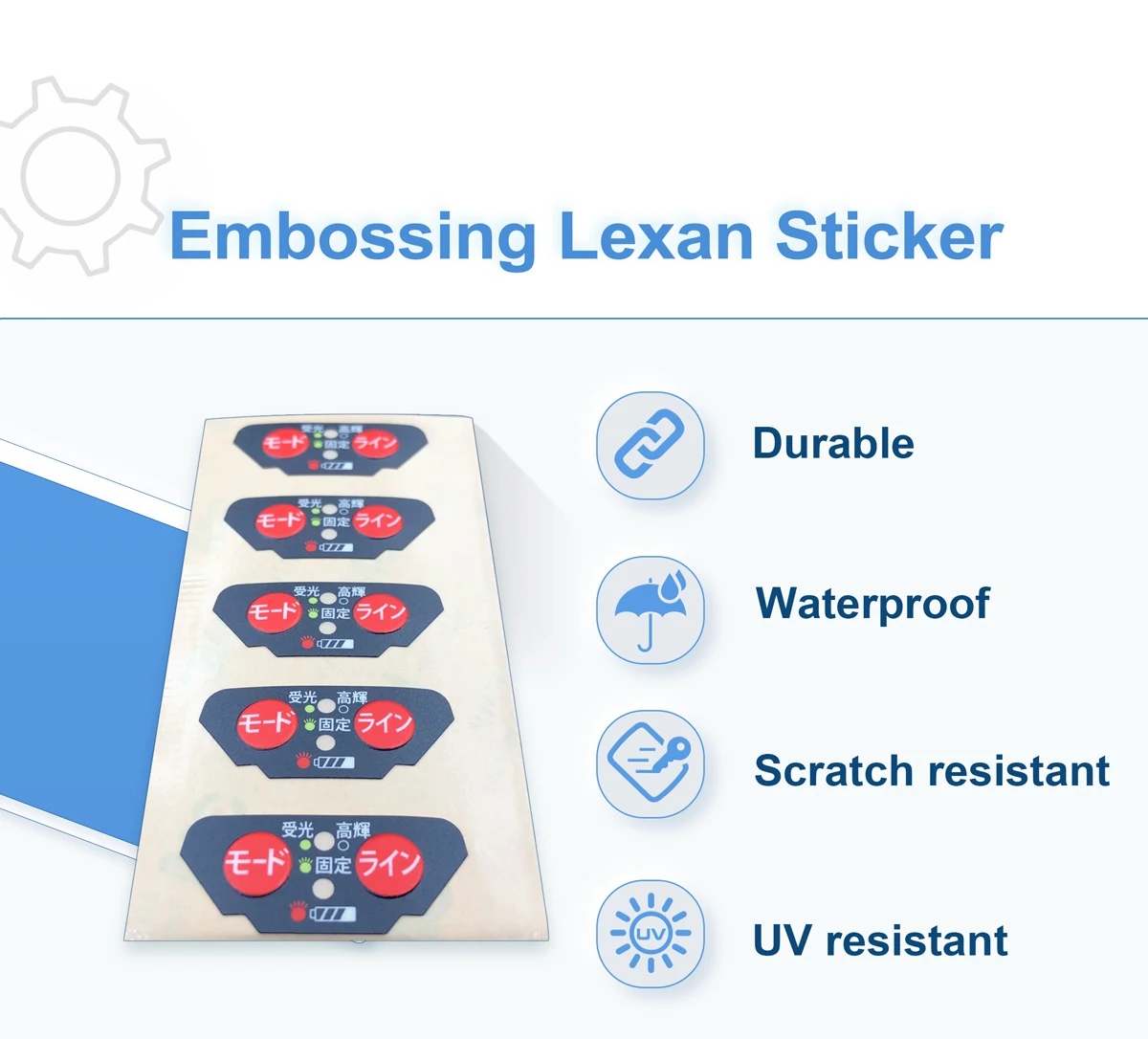 Transparent Window Velvet Texture Lexan Label Sticker BY-0004| Alibaba.com
