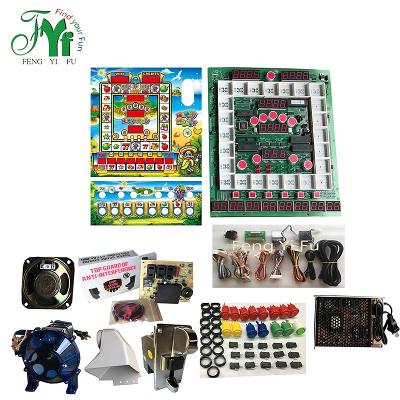 
Счастливый фрукты Марио фруктов king Марио слот для tragamoneda светодиодных слот монетные игровой автомат 