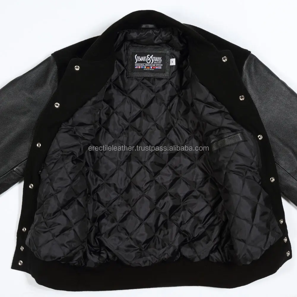 Game Sportswear Varsity Wool Leather Jacket