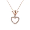 Collana in Ottone Placcata in Oro Rosa 18k Ispirata a Marchi di Lusso