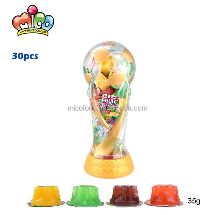22サッカーワールドカップジャーのフルーツゼリーキャンディーの盛り合わせ Buy トロフィーゼリーキャンディー ゼリーサッカーカップジャー ゼリー瓶 Product On Alibaba Com