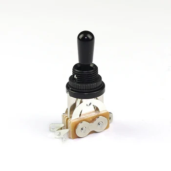 Manopola Interruttore 3 Vie In Metallo Argento Per Pickup Chitarra Les Paul