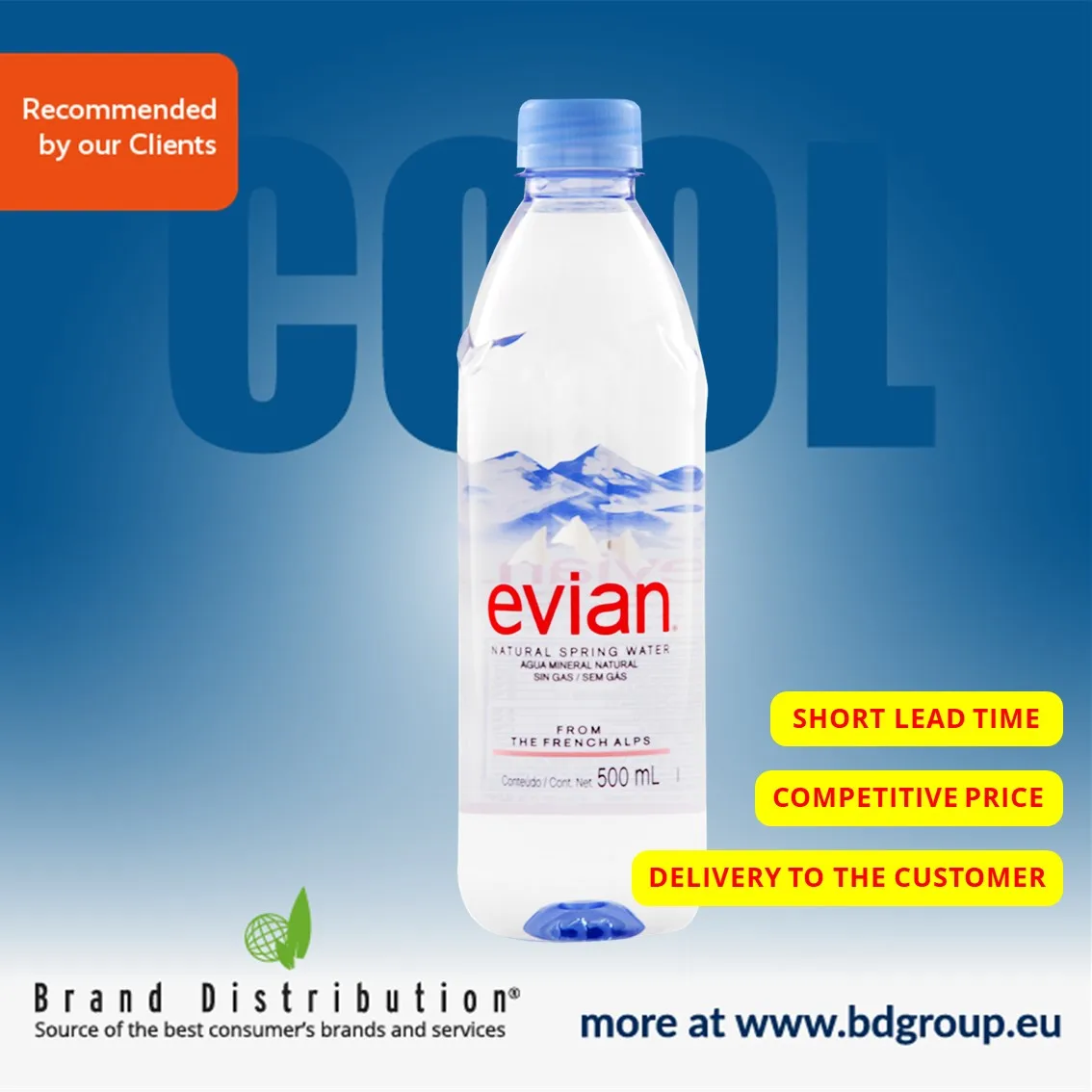 Evian water price