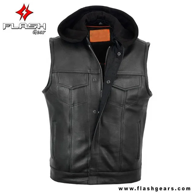 Cruiser Motorcycle Customize 2022 North American Leather Vests High Quality Leather Vest New 2022 Biker Vest Casual