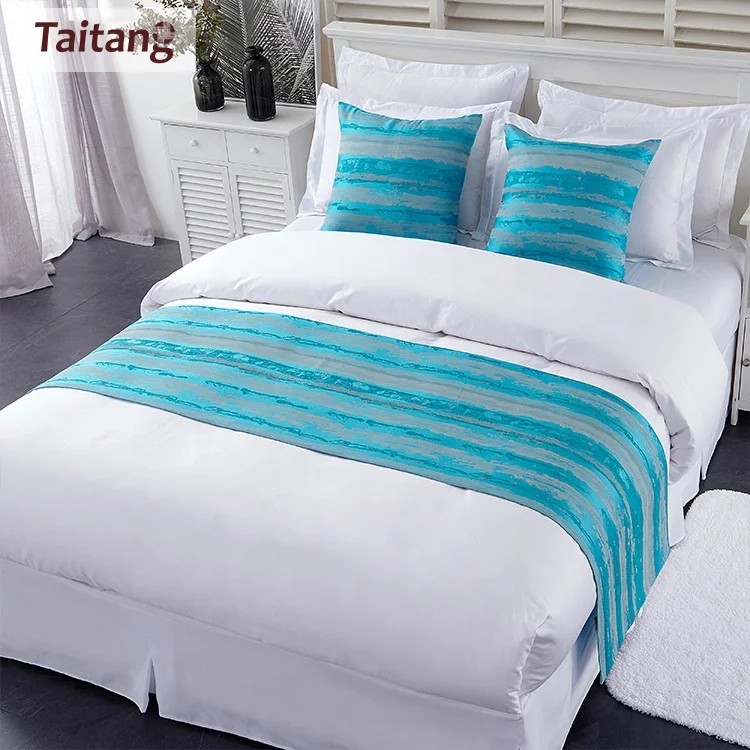 One Stop Wholesale 100% Cotton 300T 400T Bed Sheet Duvet Cover Pillow Case 4 Pcs Bedding Set for Hotel