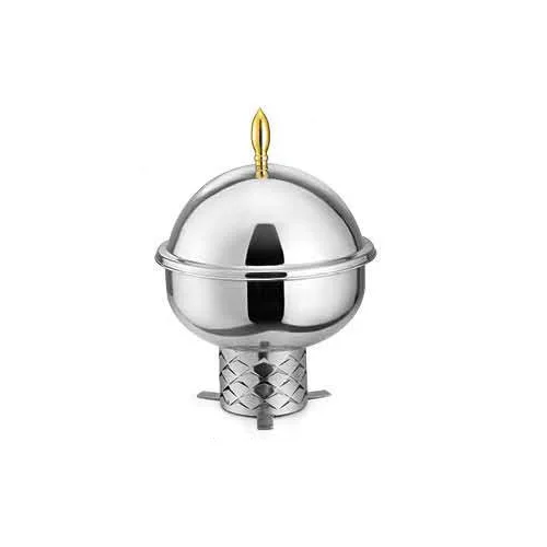 shiny nickle plated brass chafing dish for home hotel banquet