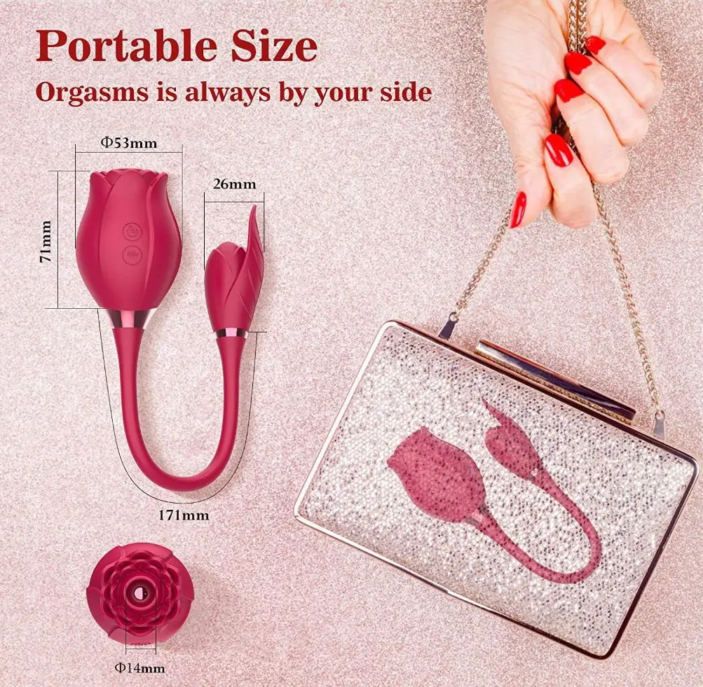 Double Head Rose Flower Stimulator Amazon Hot Sale Double Dided Rose Toy Extended Long Rose Vibrator 2 in One Female Vibrator Double Head Rose Flower Stimulator Amazon Hot Sale Double Dided Rose Toy Extended Long Rose Vibrator 2 in One Female Vibrator