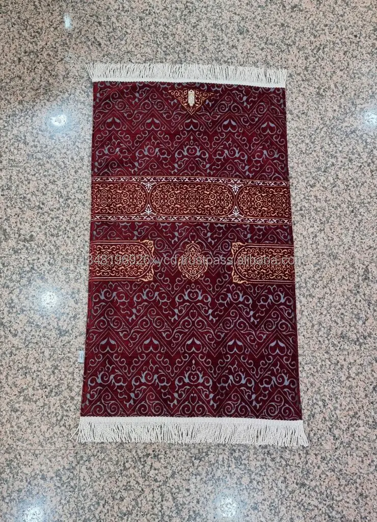 Prayer Mat Islamic Mat Muslim Rug Velvet Ramadan Adha Eid Gift Turkish