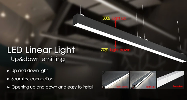 4FT Linkable LED Linear Light,Up and Down Light 3/4/5000K CCT ...