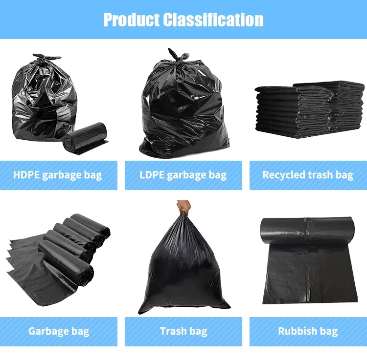 Garbage Bag Large Sizes Refuse Sacks Rubbish Bag Plastic Trash Bag In ...