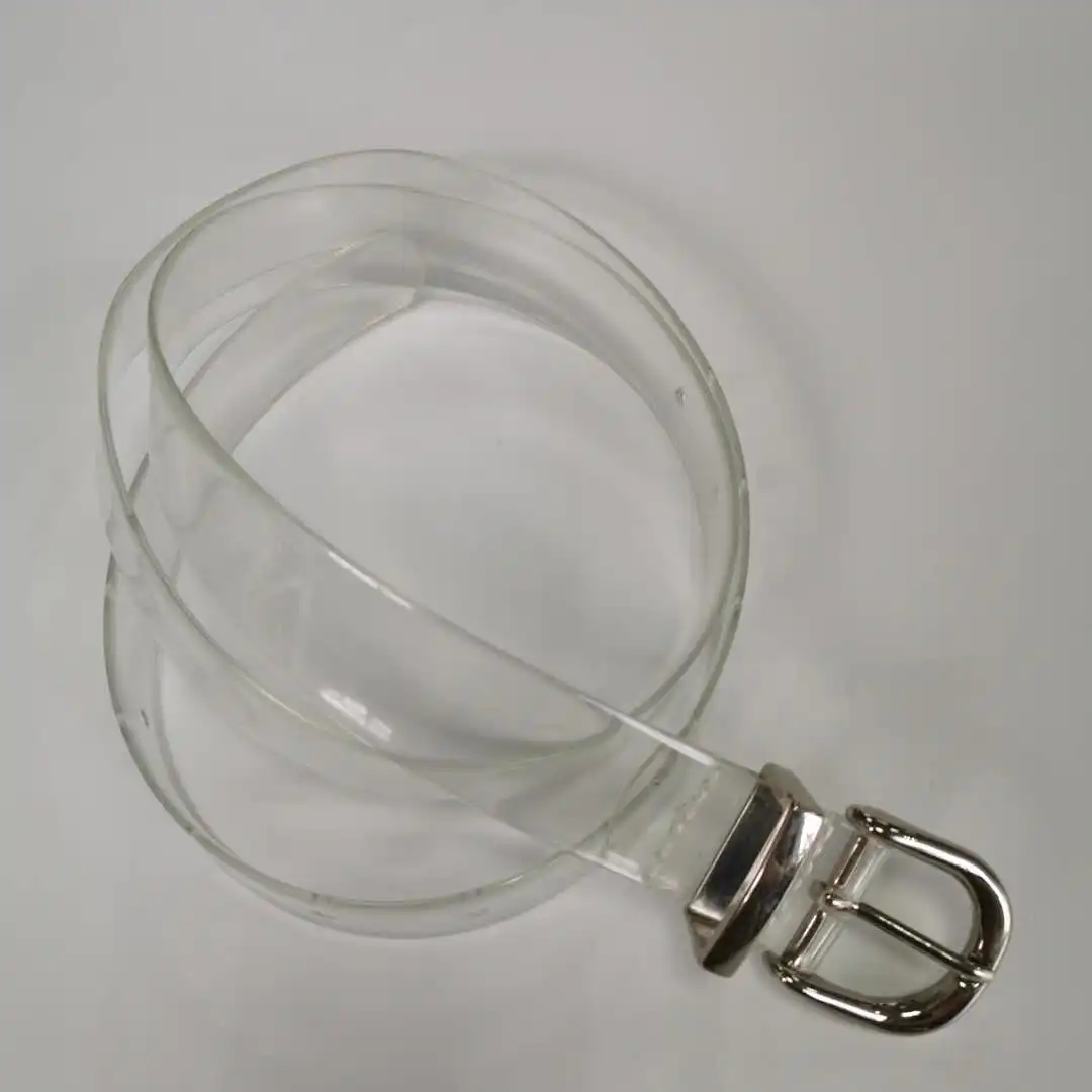 clear plastic belt