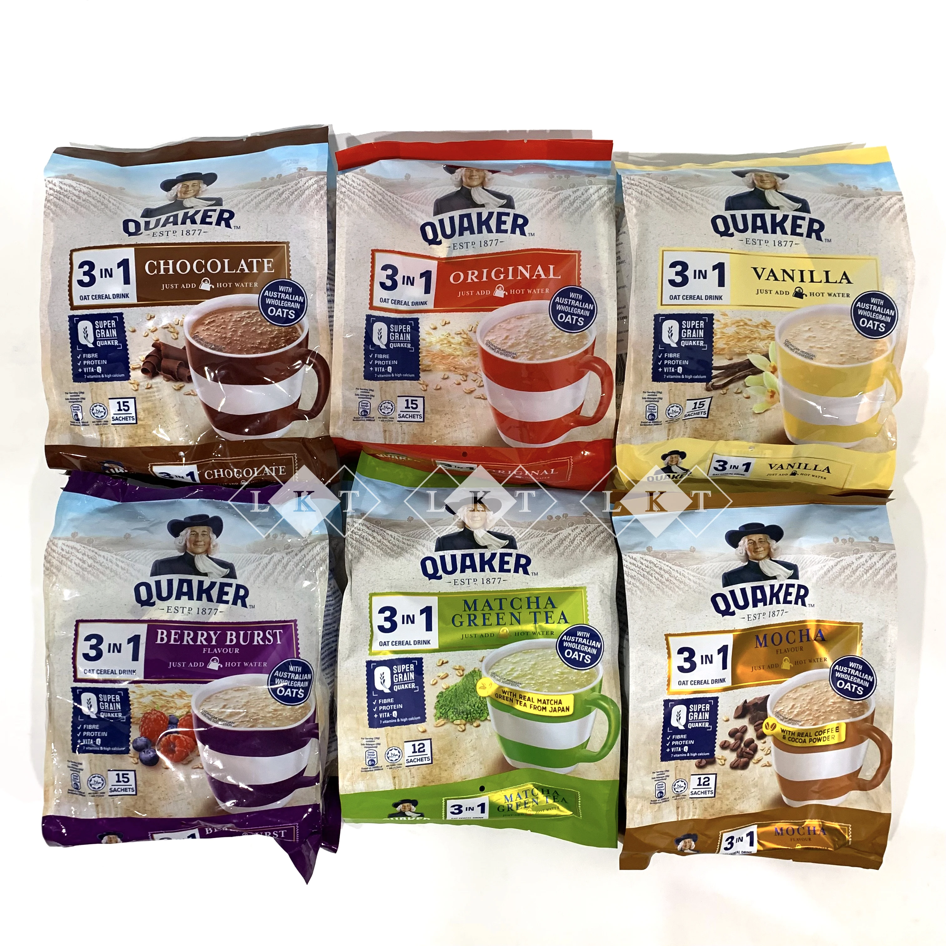 Wholesale Direct Factory Quaker 3 in 1 Oat Drink (Matcha)
