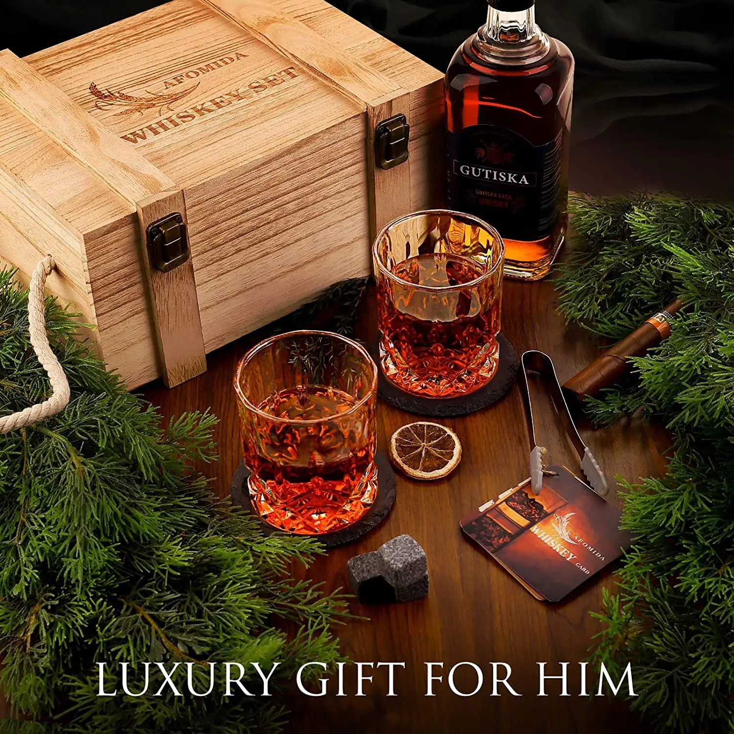 Gifts for Men, Gifts for Dad Husband, 6 Pieces Whiskey Stones with Wooden  Box, Unique Anniversary Bi…See more Gifts for Men, Gifts for Dad Husband, 6