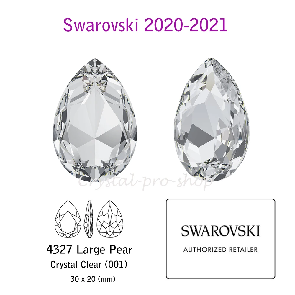 New 2020-21 ) Fancy Stone (4327) Large Pear DeLite Lacquer Crystal From  Swarovski Elements Rhinestones| Alibaba.com