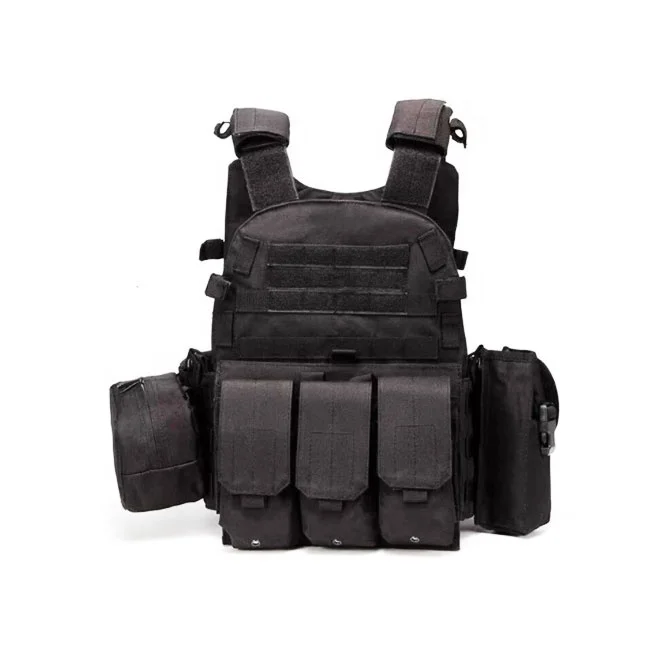 outdoor molle vest black durable mesh vest milita