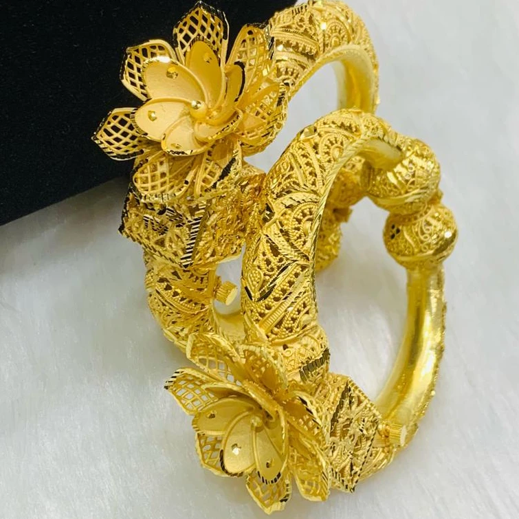 Share more than 78 hollow gold bangle bracelets best 3tdesign.edu.vn
