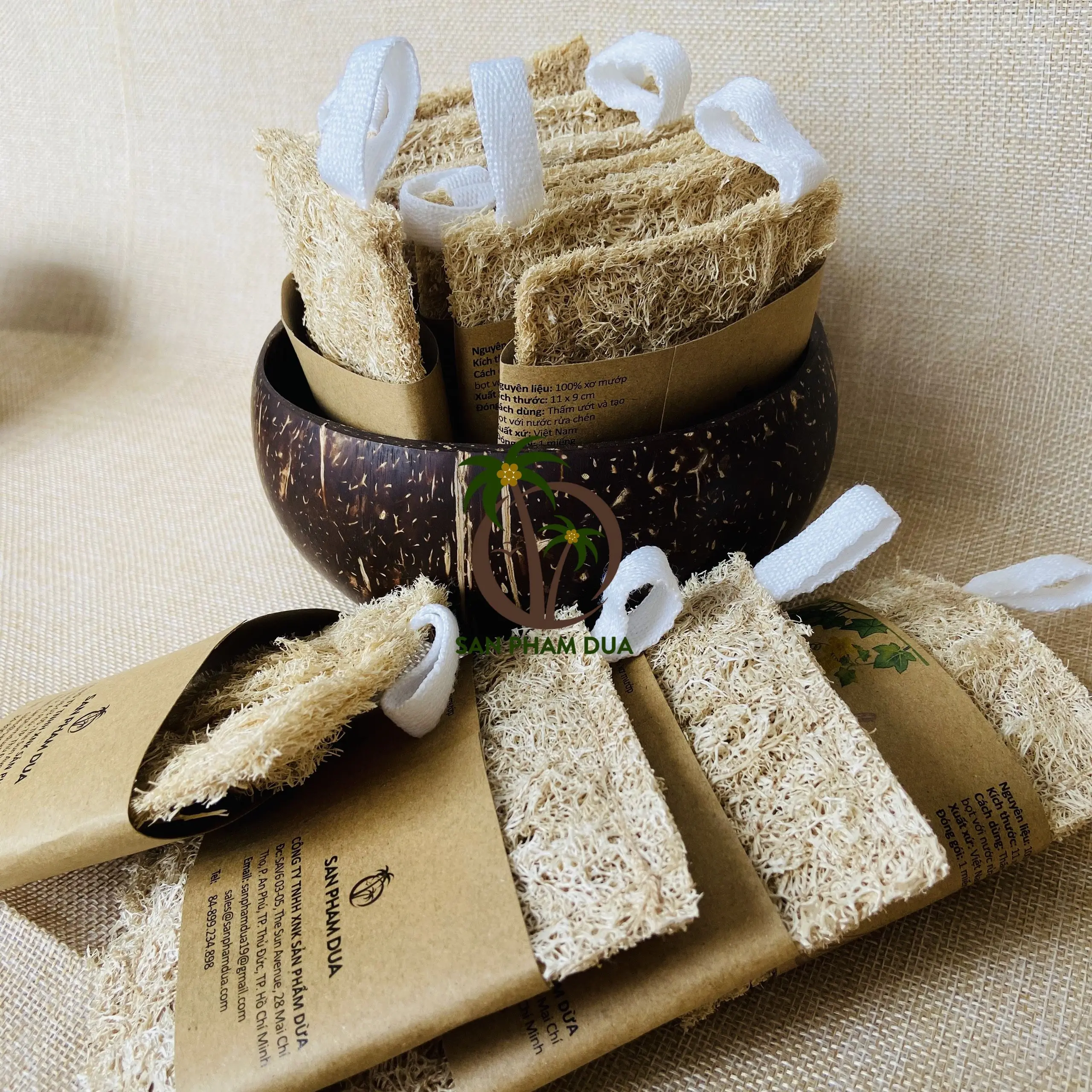 SUPPLIER HIGH QUALITY NATURAL LOOFAH KITCHEN SPONGE Biodegradable Kitchen Sponge, Eco Friendly Washing up Sponge, Kitchen LoofaH