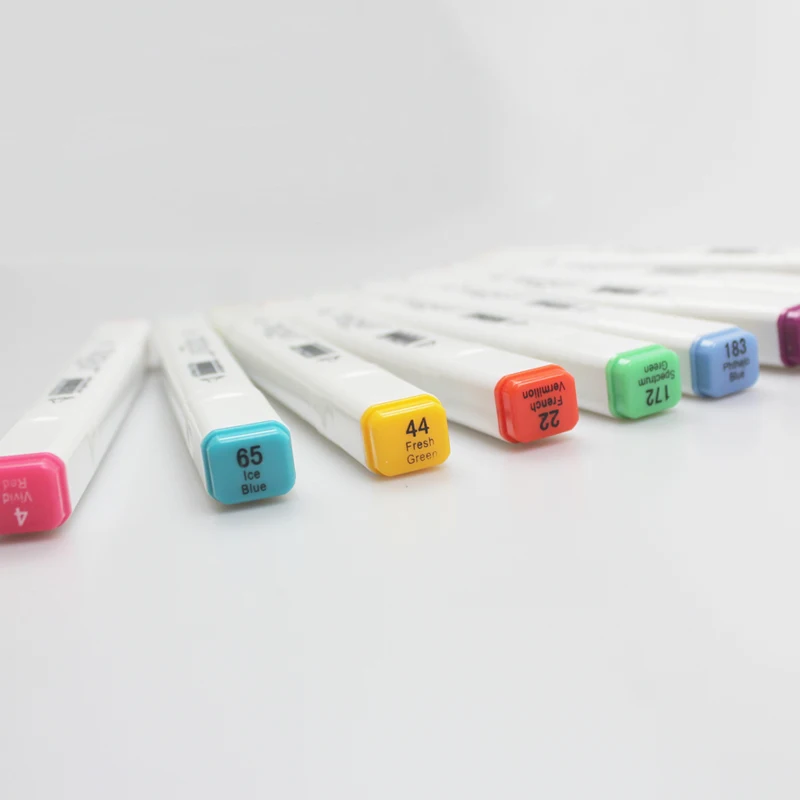 
Перманентные Многоразовые цветные маркеры на спиртовой основе Touchllit 6-го поколения, 204 цветов 