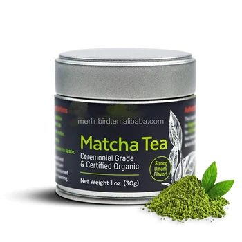 Organic certified 100% Organic Matcha Green Tea Powder Drinking Grade