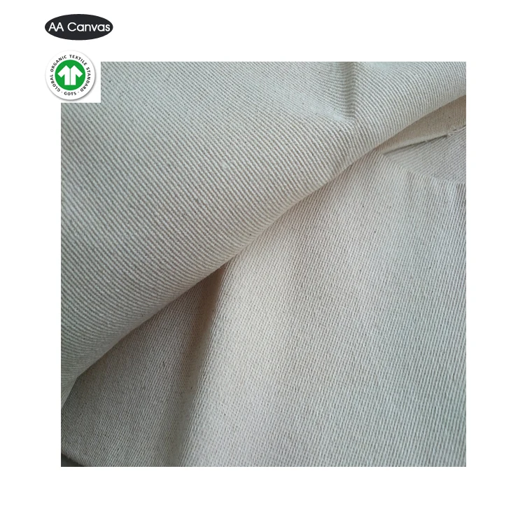 Natural Cotton Canvas Drill Fabric, 63 Wide