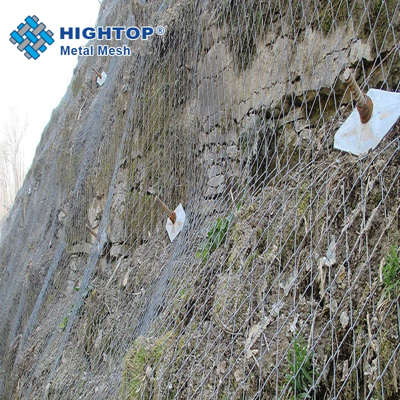 Landslide Protection Flexible Stainless Steel Wire Rope Cable Mesh Safety Net