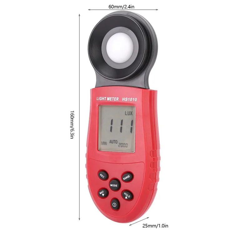 Hs1010 Digital Light Meter Lcd Luxmeter Lux/fc Luminometer Photometer