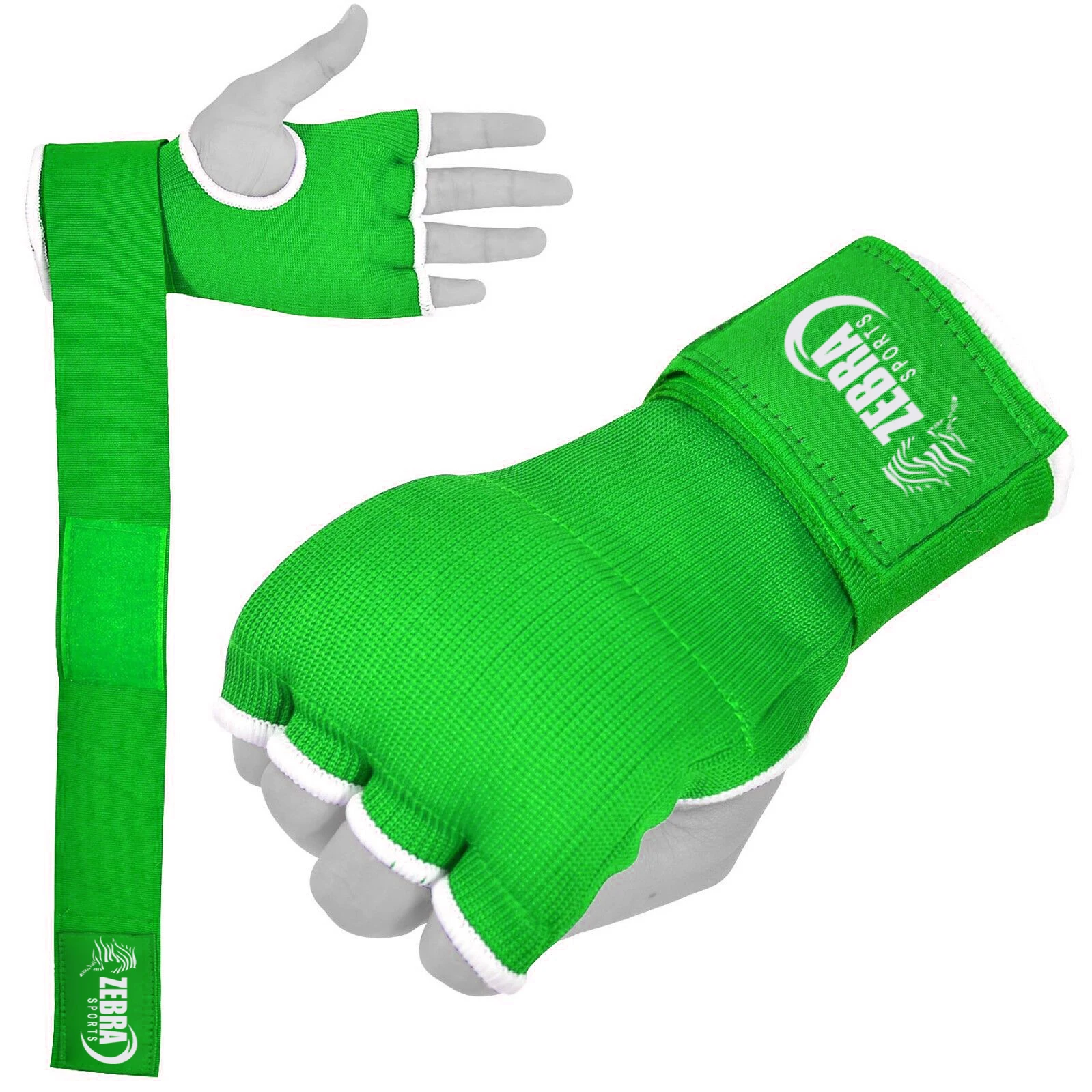 Custom Logo Gym Training Gloves Fist Protector Boxing Elastic Hand Wraps  Bandages with Gel Rubber Cotton Nylon-Inner Hand Gloves