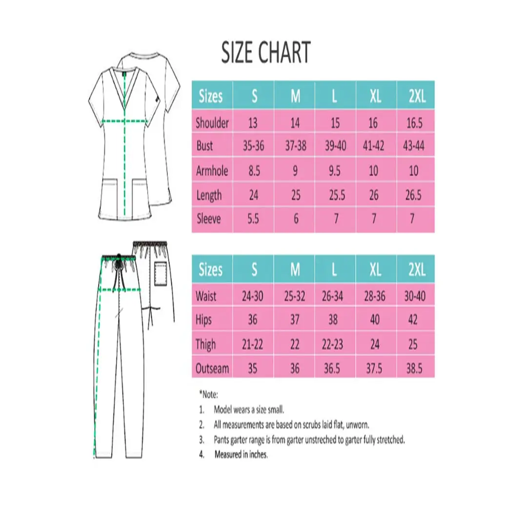 Fashion Colors Designs Stretch Uniforms Suits Sets Women Nurse Medical ...