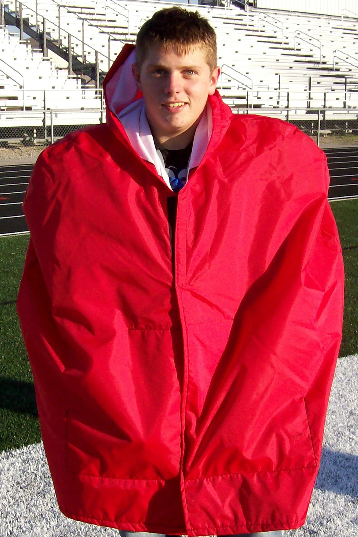 Source Adult Fleece Lined Sideline Cape American Football Sideline