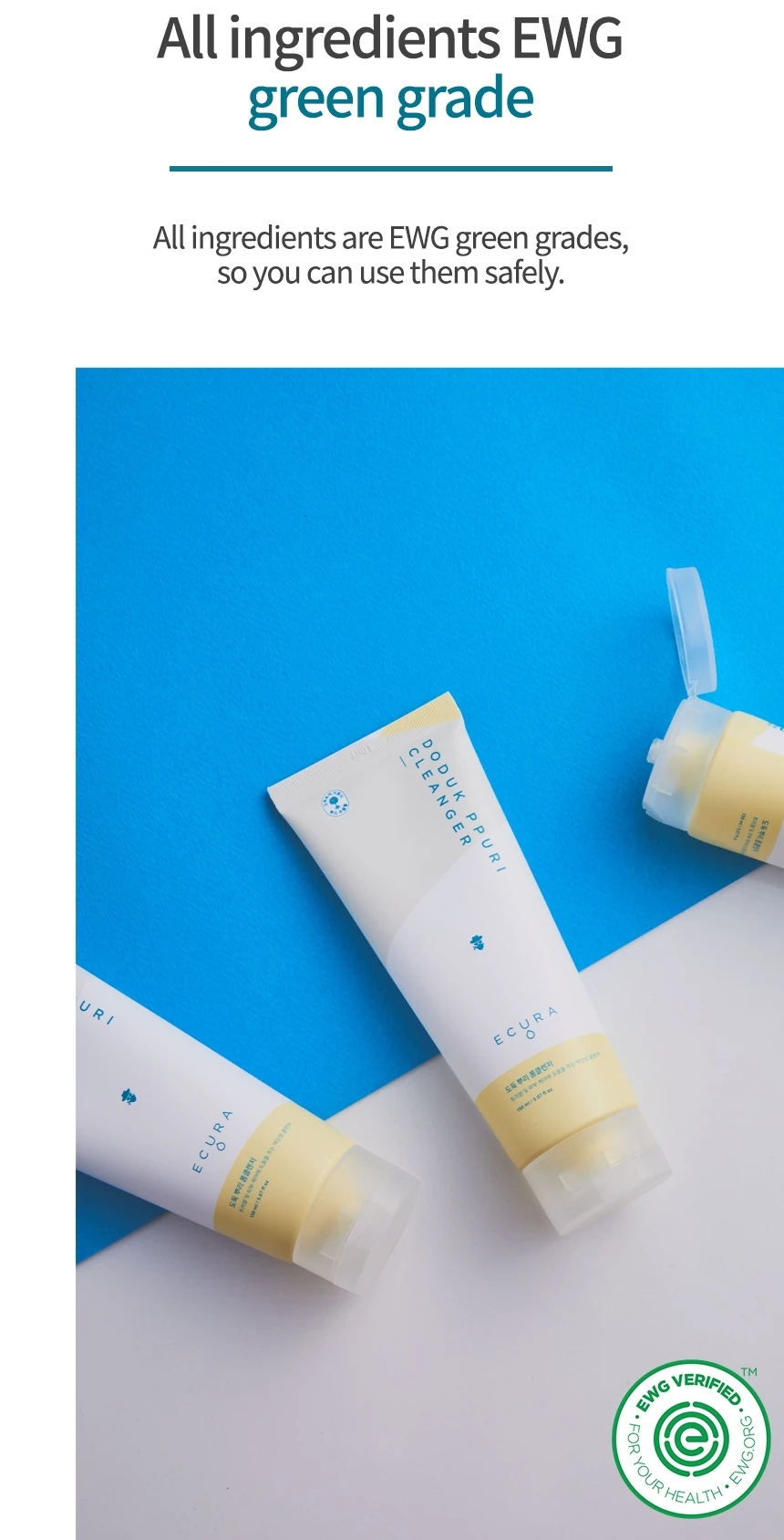 Wholesale Ecura Doduk Ppuri Facial Skin Cleanser Ph5.5 Slightly Acidic